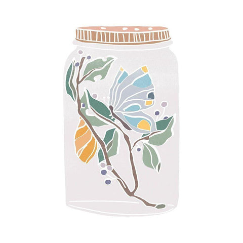 Nature Jar III Gold Ornate Wood Framed Art Print with Double Matting by Vess, June Erica