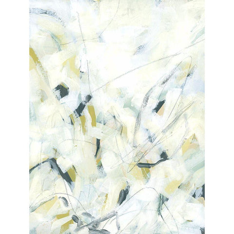 Ice Scribe I Black Modern Wood Framed Art Print by Vess, June Erica