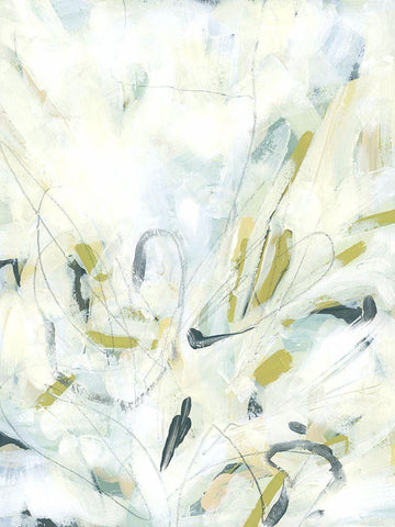 Ice Scribe II Black Ornate Wood Framed Art Print with Double Matting by Vess, June Erica