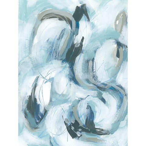 Fluid Receptor II Black Modern Wood Framed Art Print with Double Matting by Vess, June Erica