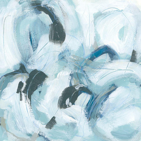 Fluid Receptor III Gold Ornate Wood Framed Art Print with Double Matting by Vess, June Erica