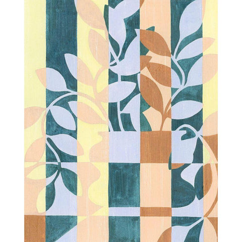 Checkered Cutting I White Modern Wood Framed Art Print by Popp, Grace