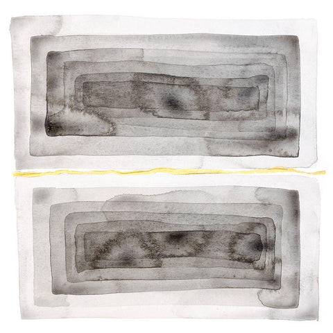 Ultimate Grey Cuts I White Modern Wood Framed Art Print with Double Matting by Sparler, Erin