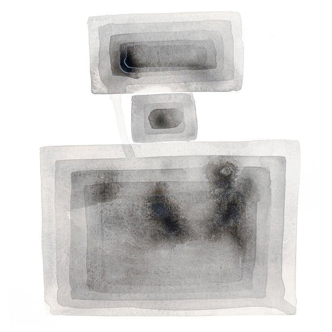 Balanced Squares I Black Modern Wood Framed Art Print by Sparler, Erin