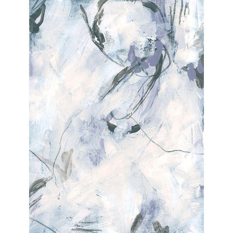 Lavender Frost III Black Modern Wood Framed Art Print by Vess, June Erica