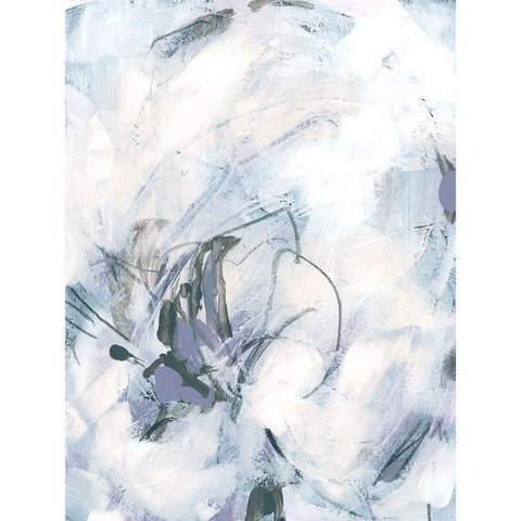 Lavender Frost IV Black Modern Wood Framed Art Print by Vess, June Erica