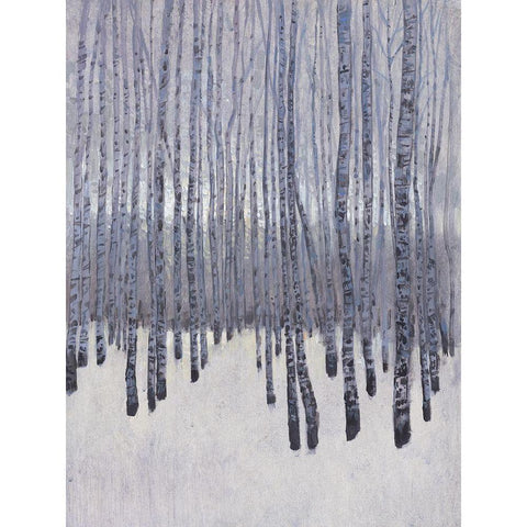 Bare Trees in Winter I White Modern Wood Framed Art Print by OToole, Tim