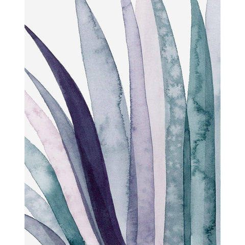 Amethyst Scales Triptych I Gold Ornate Wood Framed Art Print with Double Matting by Popp, Grace