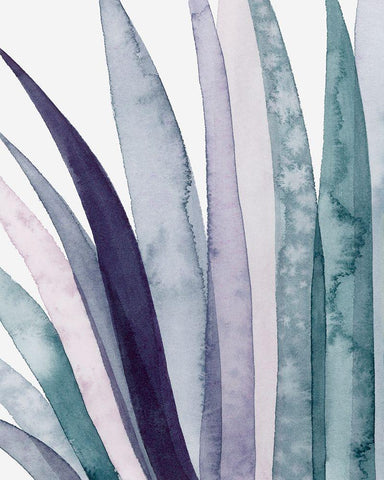 Amethyst Scales Triptych I Black Ornate Wood Framed Art Print with Double Matting by Popp, Grace