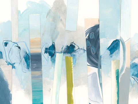 Liquid Strata I Black Ornate Wood Framed Art Print with Double Matting by Vess, June Erica