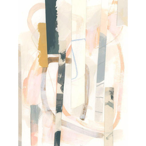 Melon Litmus II White Modern Wood Framed Art Print by Vess, June Erica