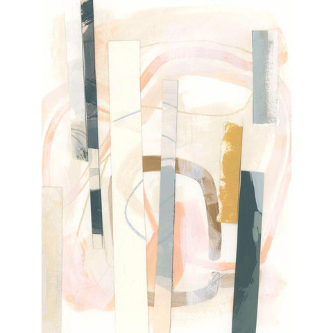 Melon Litmus III Gold Ornate Wood Framed Art Print with Double Matting by Vess, June Erica