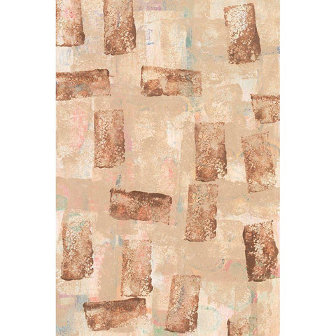 Hiding Hues I Black Modern Wood Framed Art Print with Double Matting by Moore, Regina