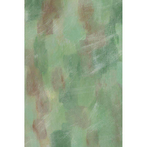 Green Shadows II White Modern Wood Framed Art Print by Moore, Regina