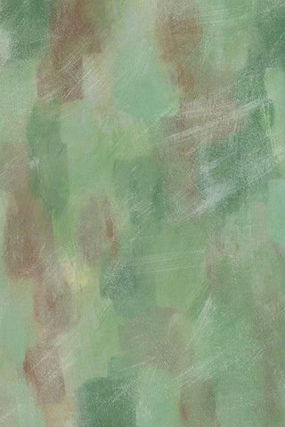 Green Shadows II White Modern Wood Framed Art Print with Double Matting by Moore, Regina