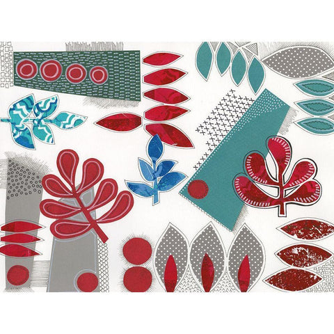 Modan II White Modern Wood Framed Art Print by Moore, Regina