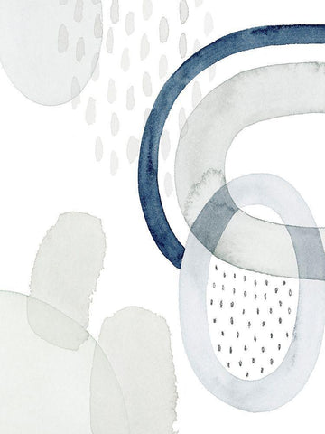 Light and Minimal II Black Ornate Wood Framed Art Print with Double Matting by Popp, Grace