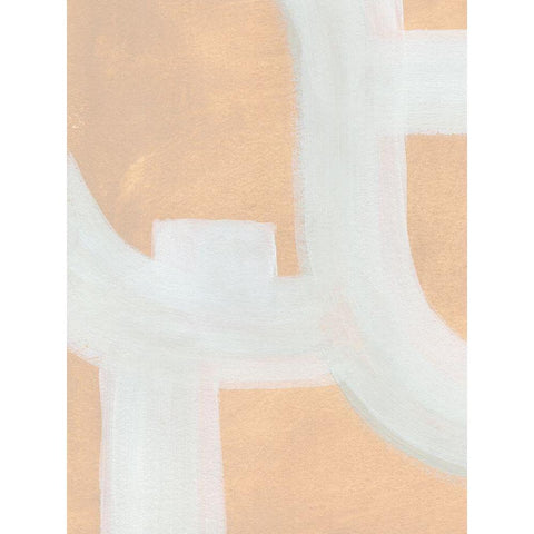 Neutral Winding Paths II Black Modern Wood Framed Art Print by Green, Jacob