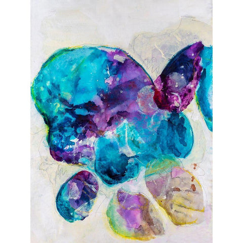 Aegean Dream I White Modern Wood Framed Art Print by Combs, Joyce