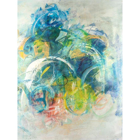 Silent Energy I Black Modern Wood Framed Art Print by Combs, Joyce