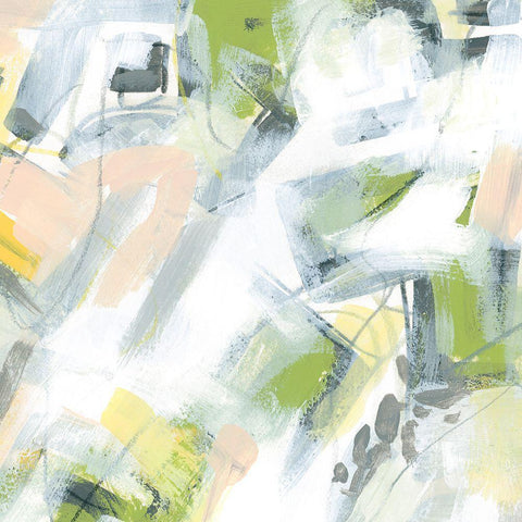 Spring Circuit I Black Ornate Wood Framed Art Print with Double Matting by Vess, June Erica