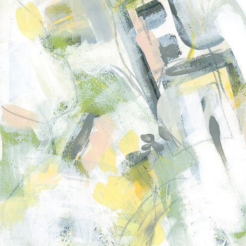 Spring Circuit IV White Modern Wood Framed Art Print with Double Matting by Vess, June Erica