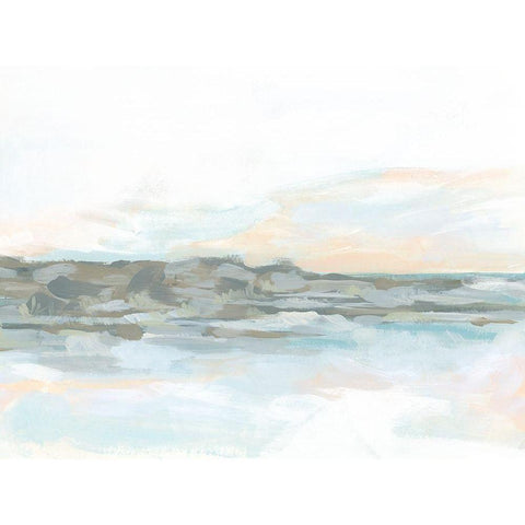 Rock Coast I Black Modern Wood Framed Art Print by Vess, June Erica