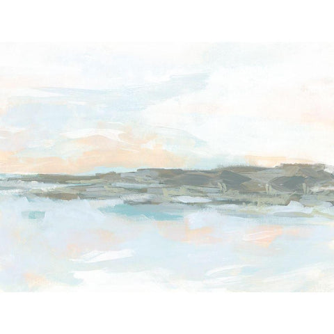 Rock Coast II White Modern Wood Framed Art Print by Vess, June Erica