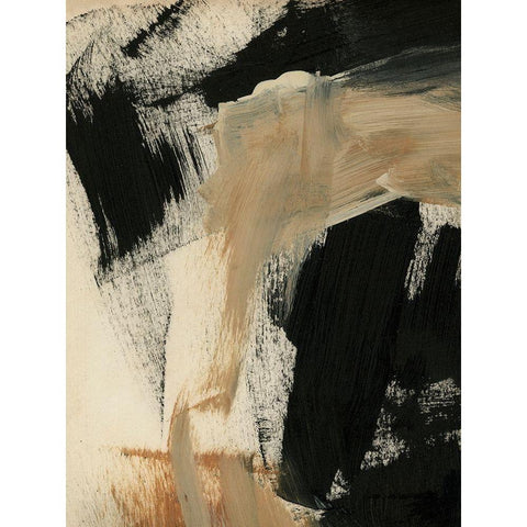 Baked Paintstrokes IV Black Modern Wood Framed Art Print by Parker, Jennifer Paxton