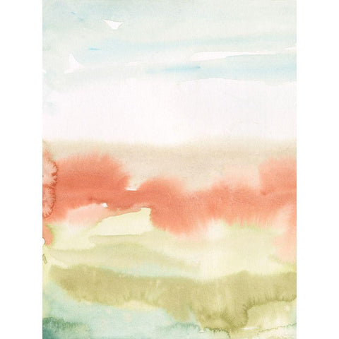 Blushing Sunrise I Black Modern Wood Framed Art Print by Longley, Alicia