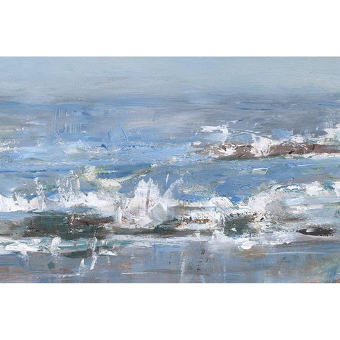 Overcast Tides II White Modern Wood Framed Art Print by Harper, Ethan