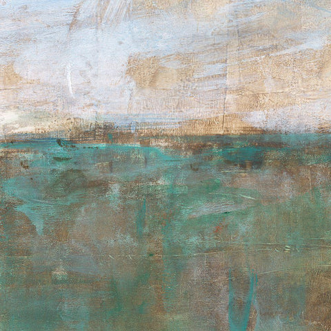 Silver Mint I Black Modern Wood Framed Art Print with Double Matting by Harper, Ethan