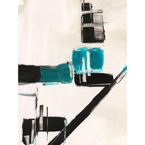 Geometry Notes I White Modern Wood Framed Art Print by Harper, Ethan