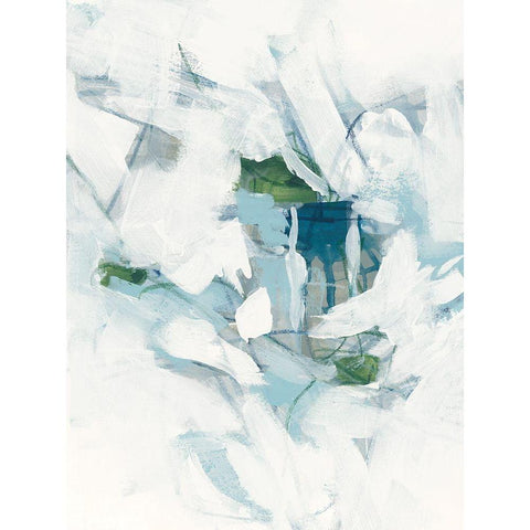 Ice Cavern III White Modern Wood Framed Art Print by Vess, June Erica