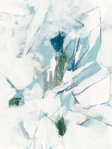 Ice Cavern IV Black Ornate Wood Framed Art Print with Double Matting by Vess, June Erica