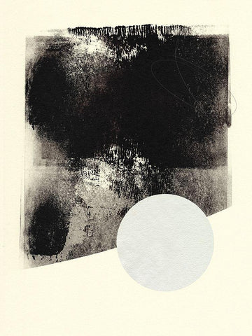 Black And White Roller I White Modern Wood Framed Art Print with Double Matting by Green, Jacob