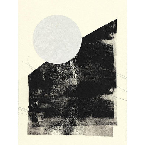 Black And White Roller III White Modern Wood Framed Art Print by Green, Jacob