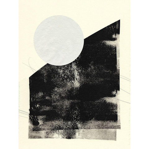 Black And White Roller III White Modern Wood Framed Art Print by Green, Jacob
