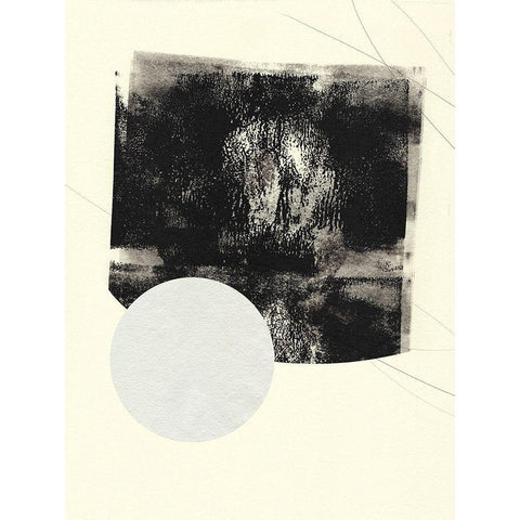 Black And White Roller IV Black Modern Wood Framed Art Print with Double Matting by Green, Jacob