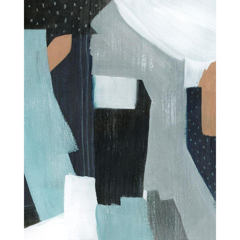 Tangerine Lagoon I White Modern Wood Framed Art Print by Popp, Grace