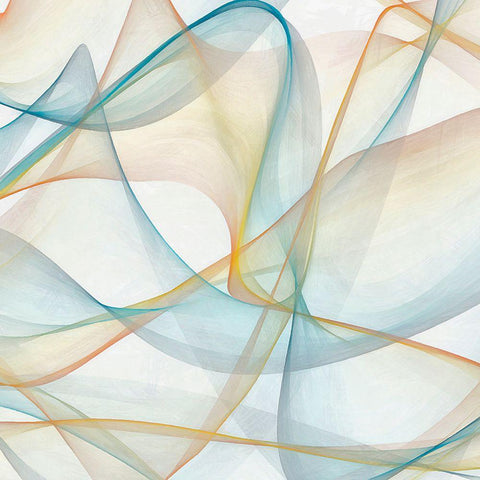 Curves and Waves II White Modern Wood Framed Art Print by Saunders, Alonzo