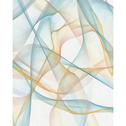 Curves and Waves III Black Modern Wood Framed Art Print by Saunders, Alonzo