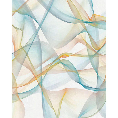 Curves and Waves IV White Modern Wood Framed Art Print by Saunders, Alonzo