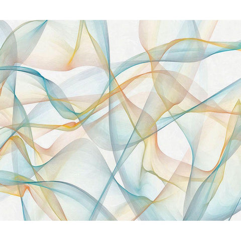 Curves and Waves VI Black Modern Wood Framed Art Print with Double Matting by Saunders, Alonzo