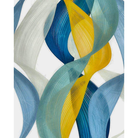 Horizontal Bands II Black Modern Wood Framed Art Print by Saunders, Alonzo