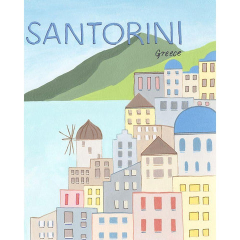 Living by the Sea II White Modern Wood Framed Art Print by Moore, Regina