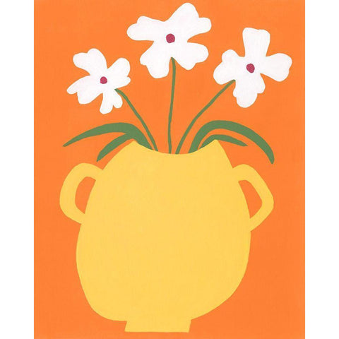 Modern Blooms II Black Modern Wood Framed Art Print by Moore, Regina