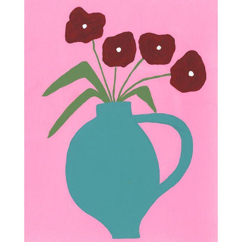 Modern Blooms IV Black Modern Wood Framed Art Print by Moore, Regina