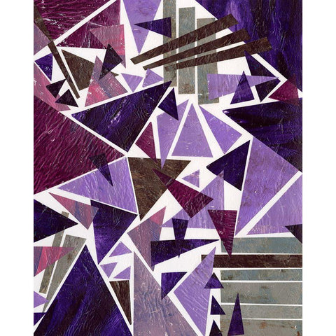Purple Dream II Gold Ornate Wood Framed Art Print with Double Matting by Moore, Regina
