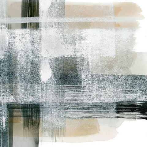 Modern Twill I Black Ornate Wood Framed Art Print with Double Matting by Popp, Grace